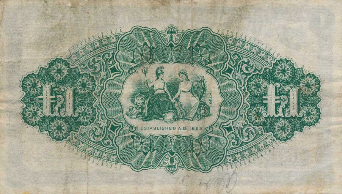 Back of Northern Ireland p235b: 1 Pound from 1936