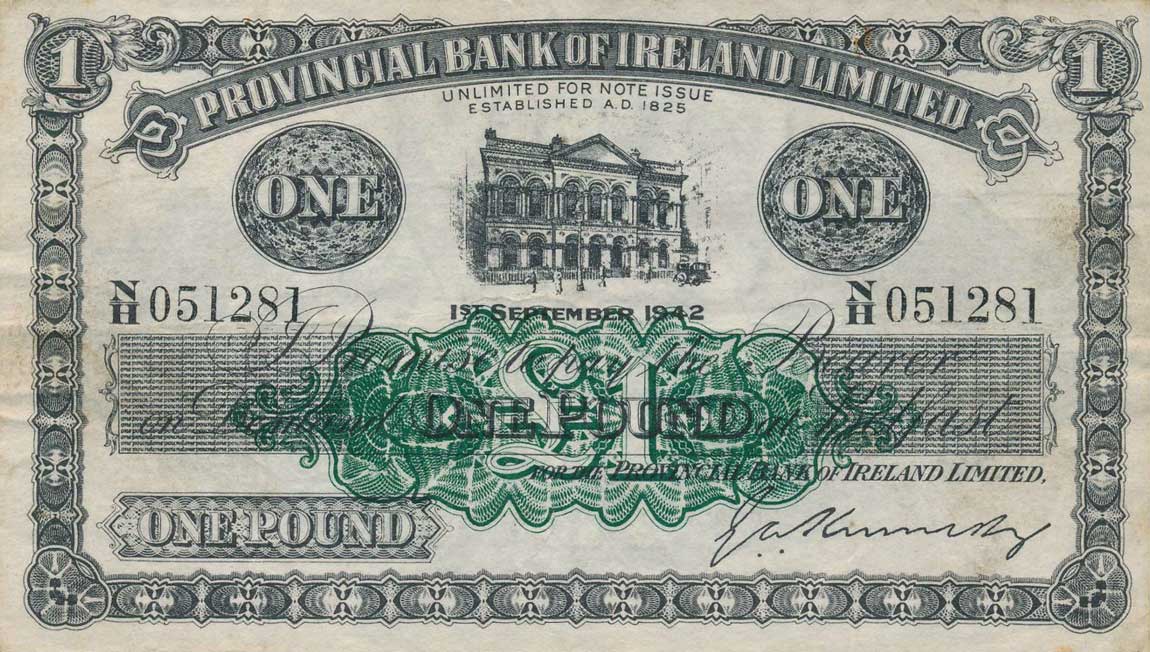 Front of Northern Ireland p235b: 1 Pound from 1936