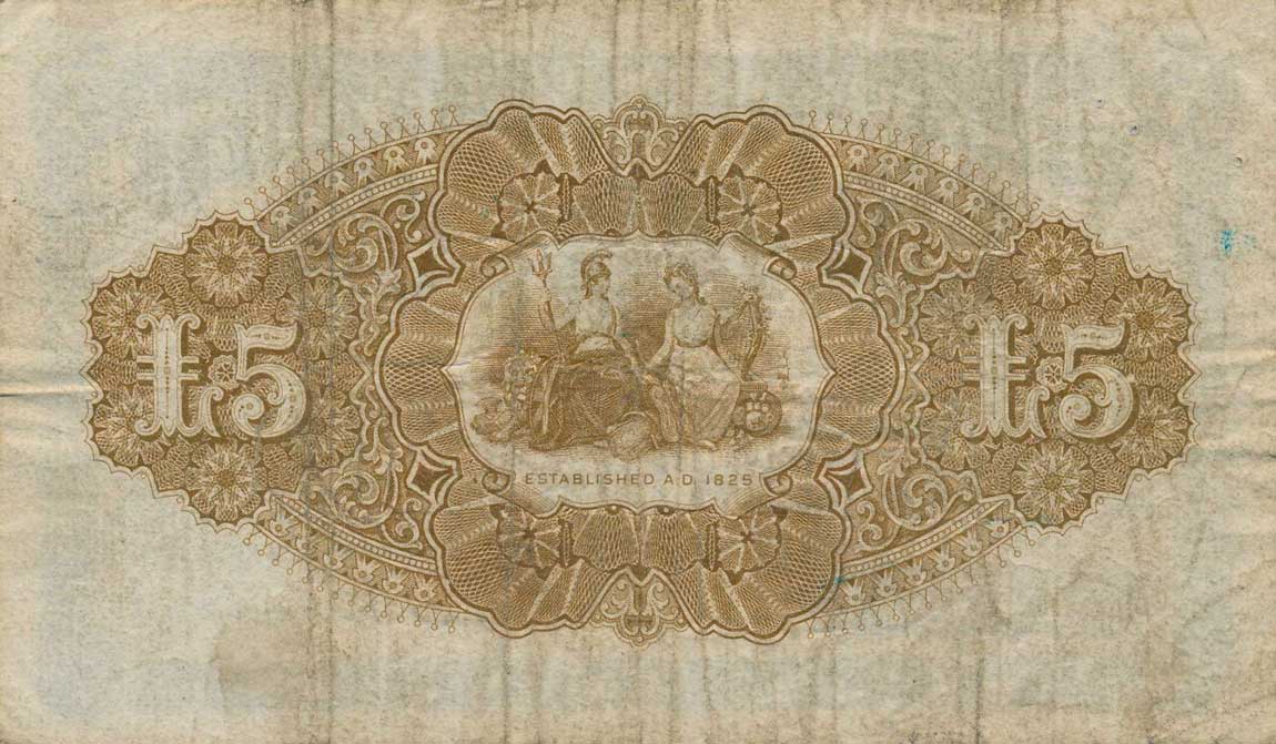 Back of Northern Ireland p236b: 5 Pounds from 1938