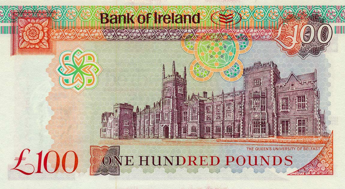 Back of Northern Ireland p82: 100 Pounds from 2005