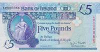 p86a from Northern Ireland: 5 Pounds from 2013