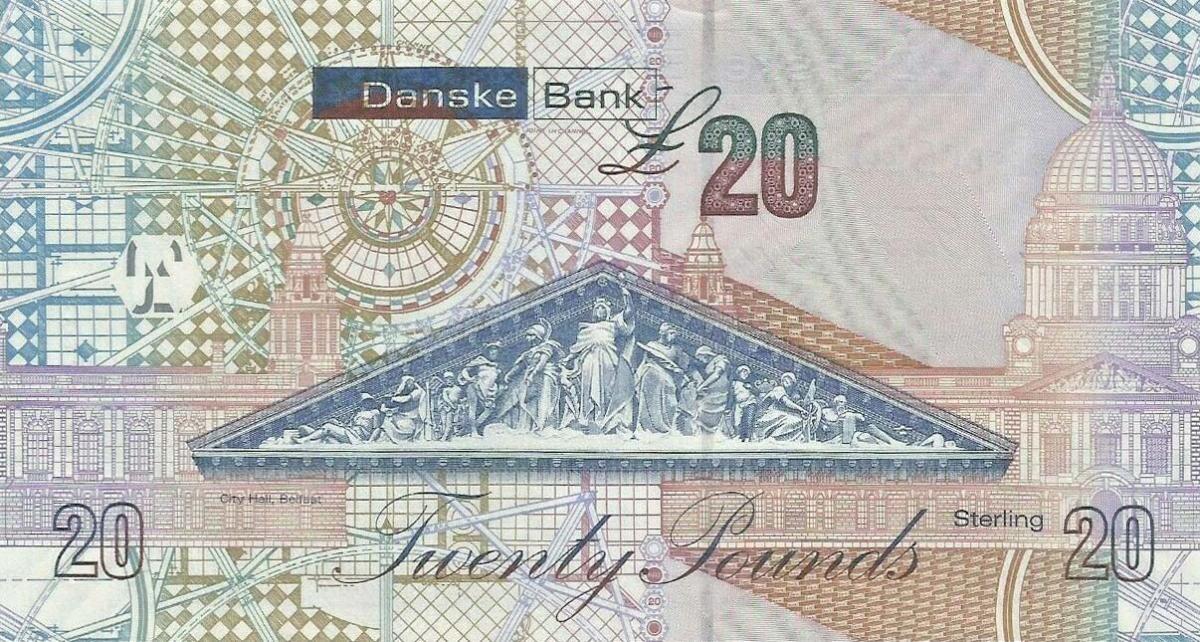 Back of Northern Ireland p213b: 20 Pounds from 2016