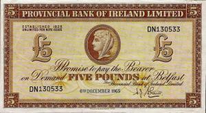 p244a from Northern Ireland: 5 Pounds from 1965