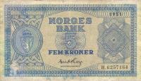 Gallery image for Norway p25d: 5 Kroner