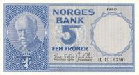 Gallery image for Norway p30a: 5 Kroner
