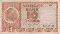 Gallery image for Norway p31b6: 10 Kroner
