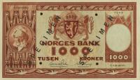 p35s from Norway: 1000 Kroner from 1949
