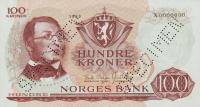 p38s from Norway: 100 Krone from 1962