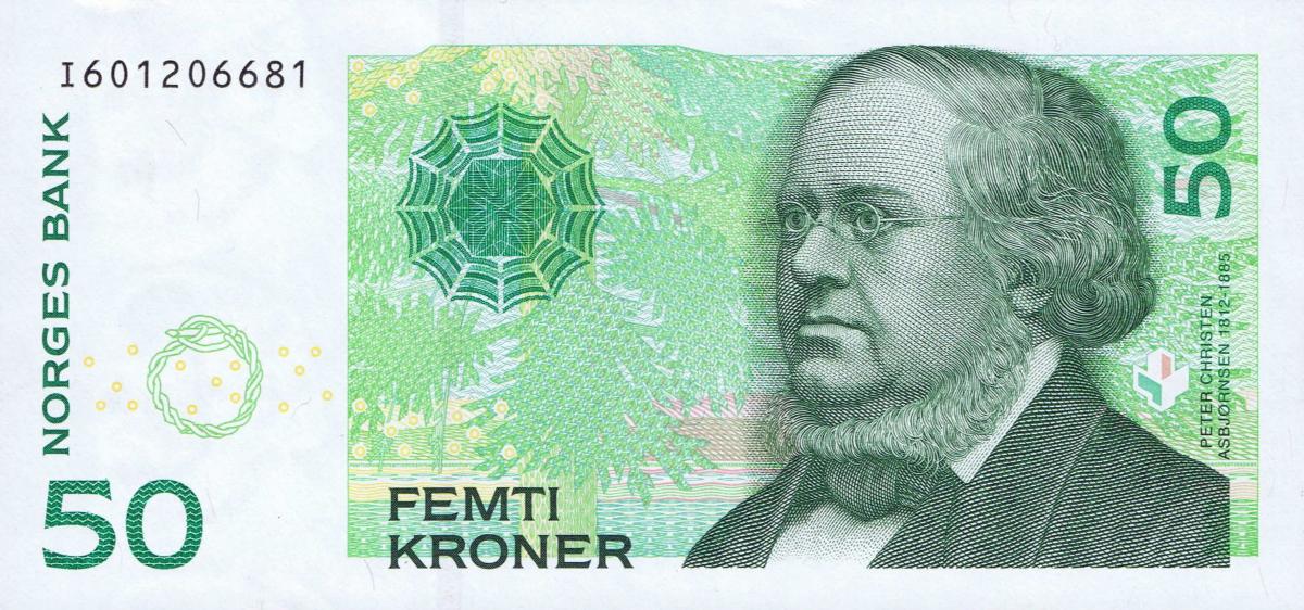 Front of Norway p46d: 50 Krone from 2011