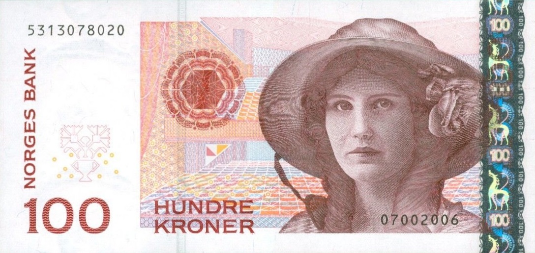 Front of Norway p49c: 100 Krone from 2006