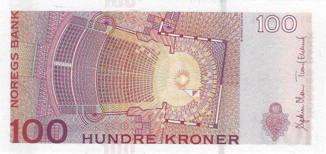 Back of Norway p49f: 100 Krone from 2014