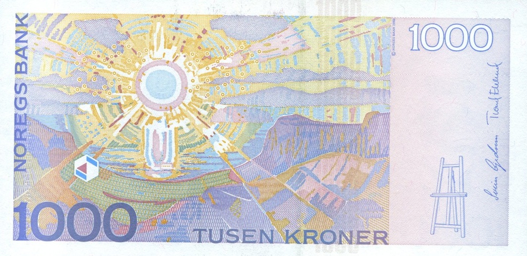 Back of Norway p52b: 1000 Krone from 2004