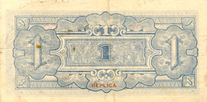 Back of Oceania pR2: 1 Shilling from 1943