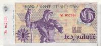 p48A from Albania: 1 Lek Valute from 1992