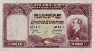 Gallery image for Albania p4a: 100 Franka Ari