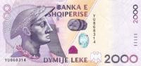 Gallery image for Albania p74b: 2000 Leke