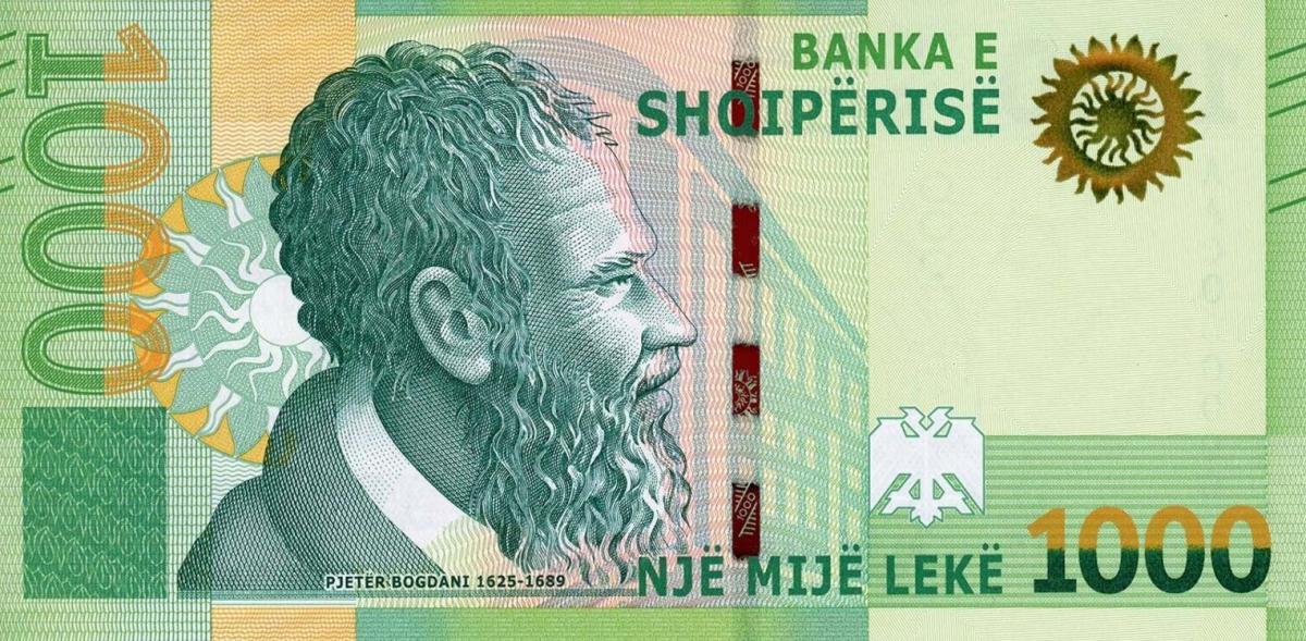 Front of Albania p78: 1000 Leke from 2019