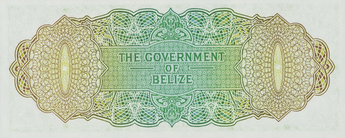 Back of Belize p33a: 1 Dollar from 1974