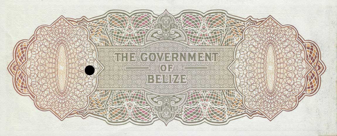 Back of Belize p37s: 20 Dollars from 1974
