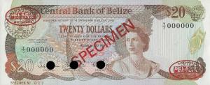 Gallery image for Belize p45s: 20 Dollars