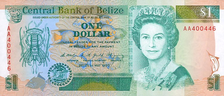 Front of Belize p51: 1 Dollar from 1990