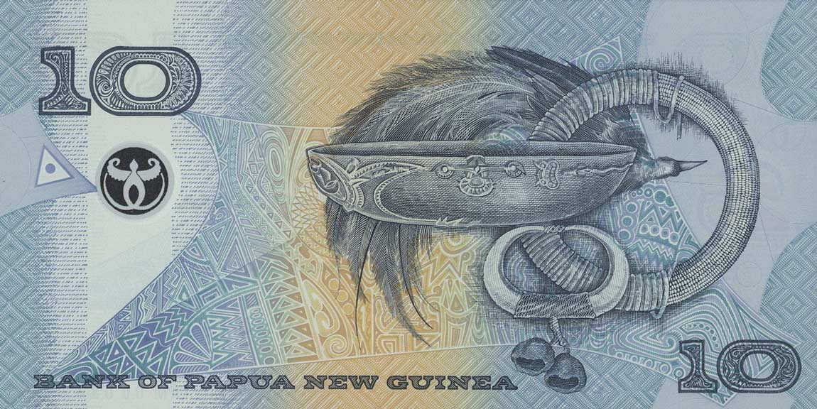 Back of Papua New Guinea p23a: 10 Kina from 2000