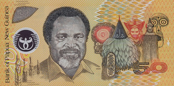 Back of Papua New Guinea p25: 50 Kina from 2000