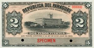 Gallery image for Paraguay p107s1: 2 Pesos