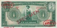 p185s from Paraguay: 1 Guarani from 1952