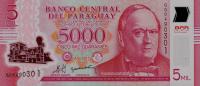 Gallery image for Paraguay p234a: 5000 Guarani from 2011