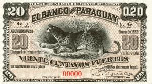 Gallery image for Paraguay pS123p: 20 Centavos