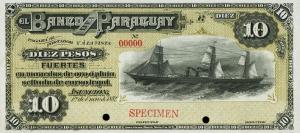 Gallery image for Paraguay pS128s: 10 Pesos