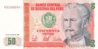Gallery image for Peru p131b: 50 Intis from 1987