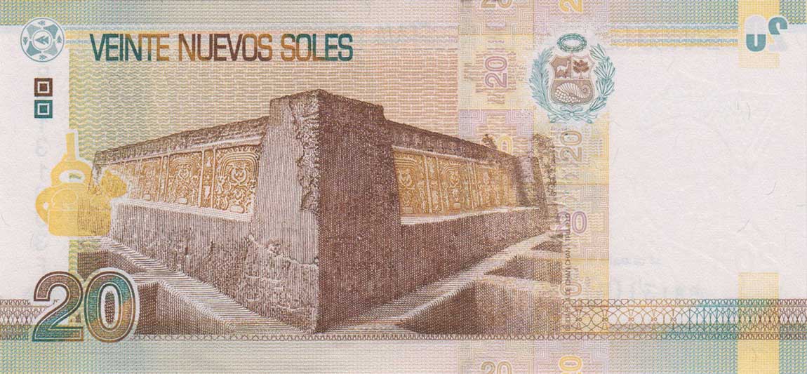 Back of Peru p188: 20 Nuevos Soles from 2013