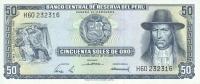 Gallery image for Peru p94a: 50 Soles de Oro