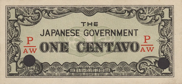 Front of Philippines p102b: 1 Centavo from 1942