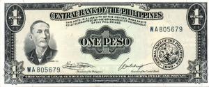 p133h from Philippines: 1 Peso from 1949