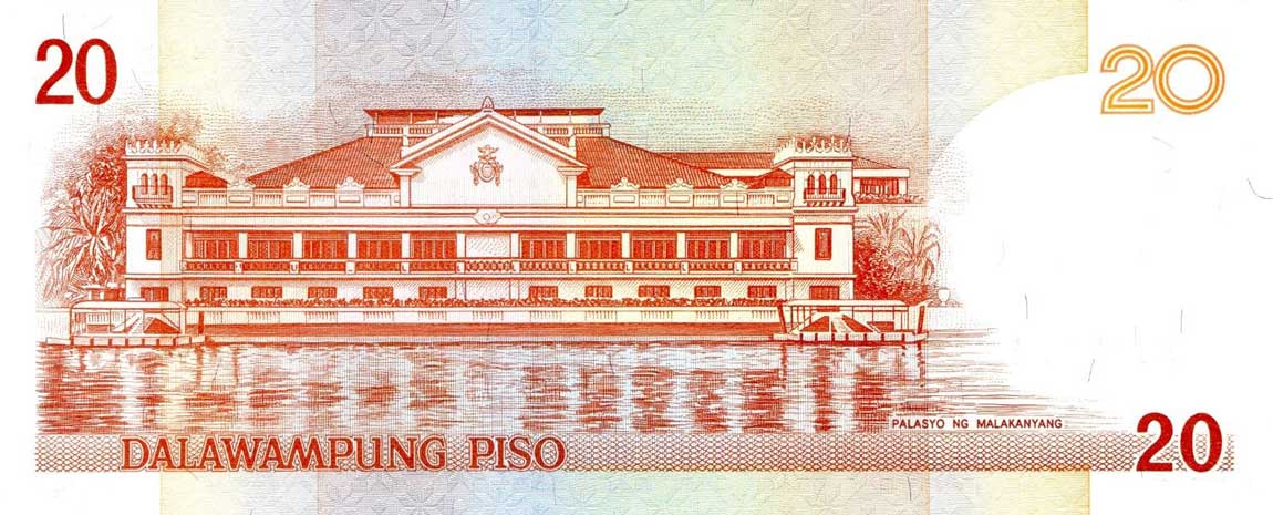 Back of Philippines p182k: 20 Piso from 2010