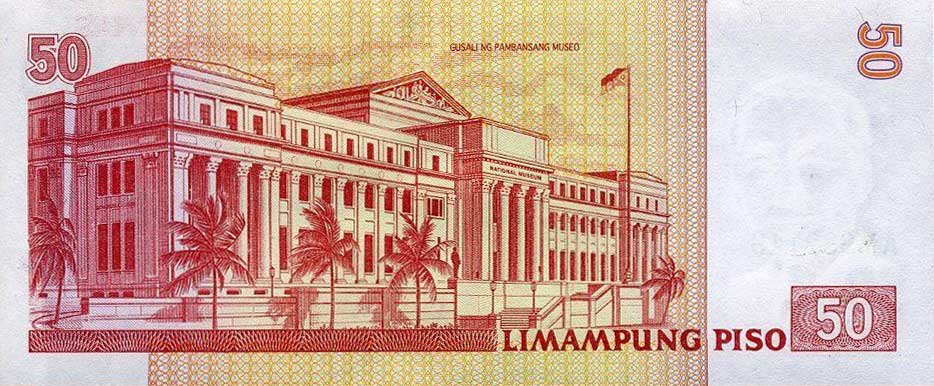 Back of Philippines p183d: 50 Piso from 2001