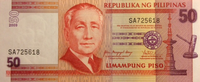 Front of Philippines p193b: 50 Piso from 2005