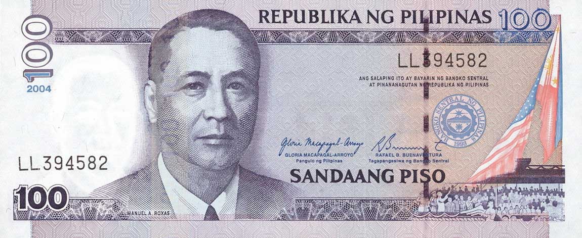 Front of Philippines p194a: 100 Piso from 2001