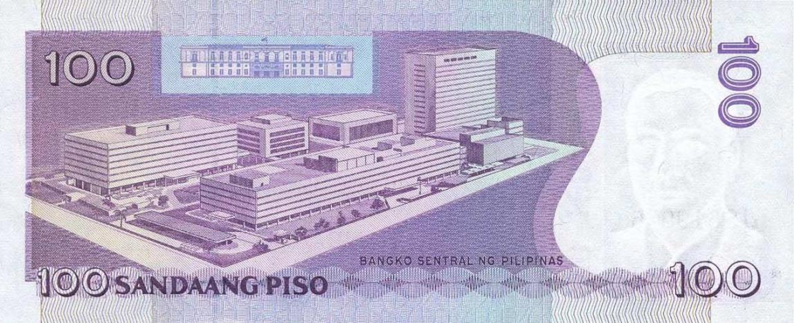 Back of Philippines p194b: 100 Piso from 2005