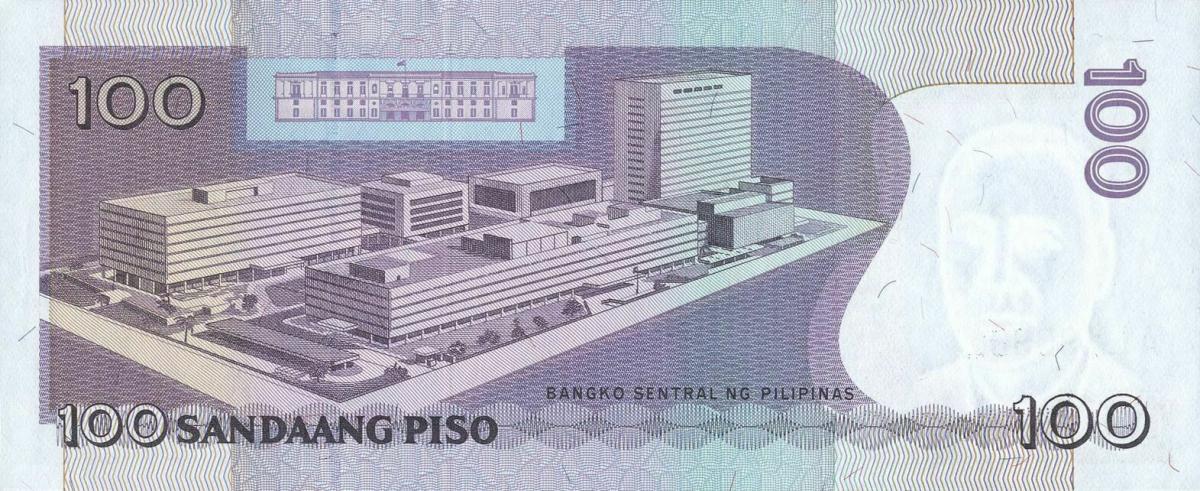 Back of Philippines p194c: 100 Piso from 2005