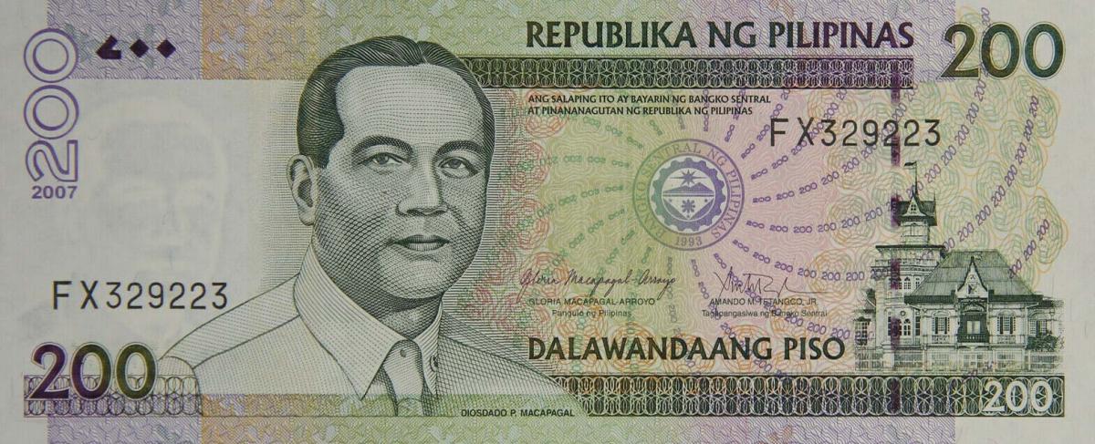 Front of Philippines p195b: 200 Piso from 2007