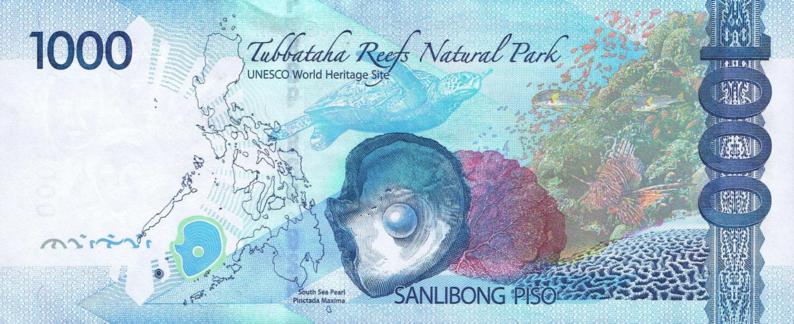 Back of Philippines p211d: 1000 Pesos from 2017