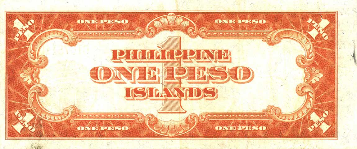 Back of Philippines p73a: 1 Peso from 1929