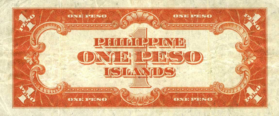 Back of Philippines p73c: 1 Peso from 1929