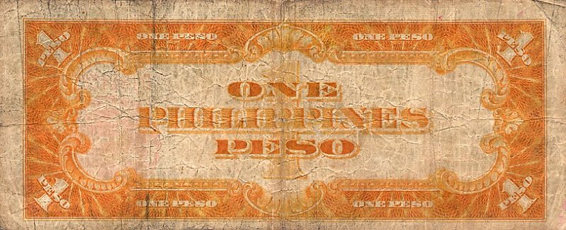 Back of Philippines p81a: 1 Peso from 1936