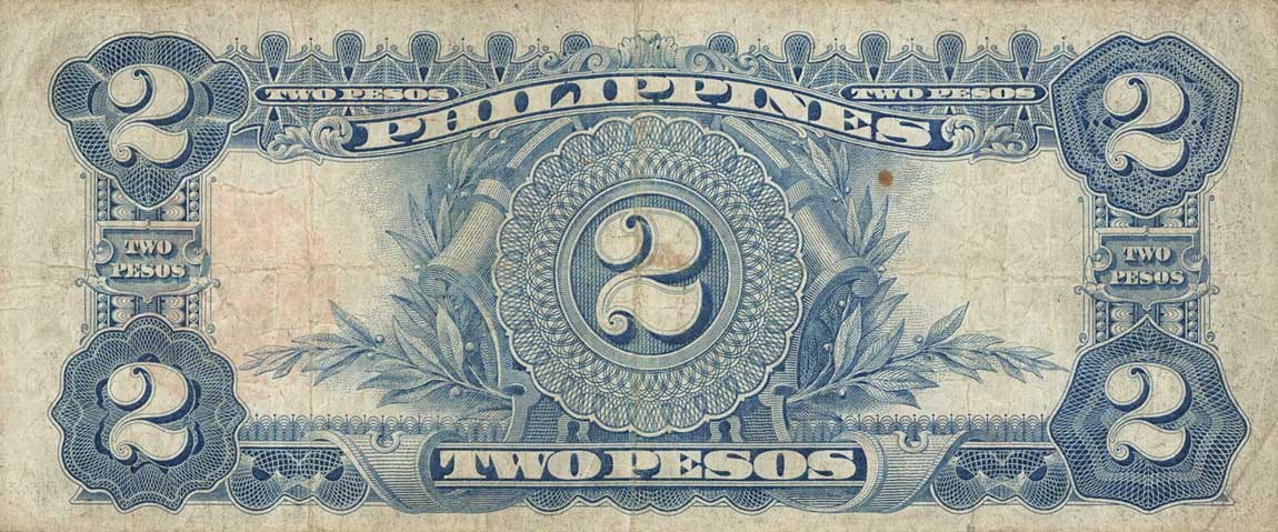 Back of Philippines p82a: 2 Pesos from 1936