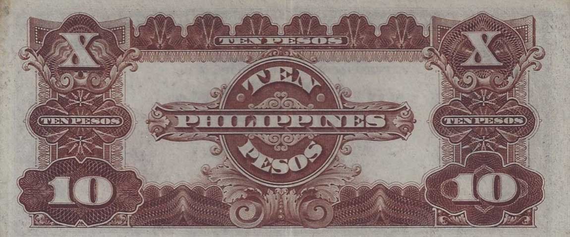 Back of Philippines p84b: 10 Pesos from 1936